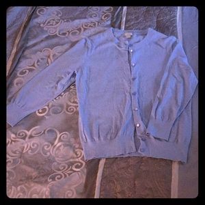 J. Crew Clare Cardigan, light blue, size large